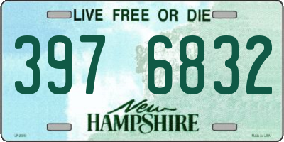 NH license plate 3976832