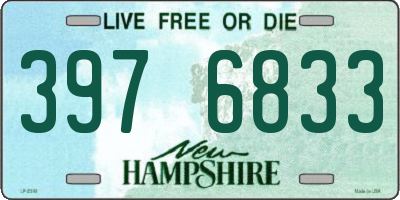 NH license plate 3976833