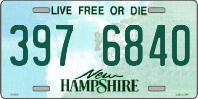 NH license plate 3976840