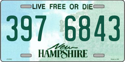 NH license plate 3976843