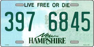 NH license plate 3976845