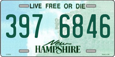 NH license plate 3976846