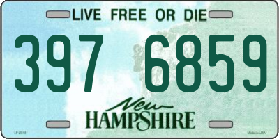 NH license plate 3976859