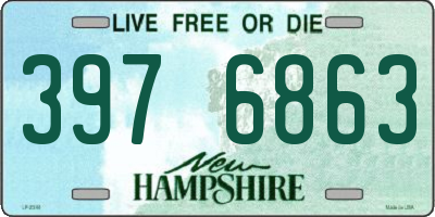 NH license plate 3976863