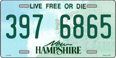 NH license plate 3976865