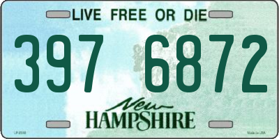 NH license plate 3976872