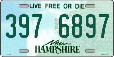 NH license plate 3976897