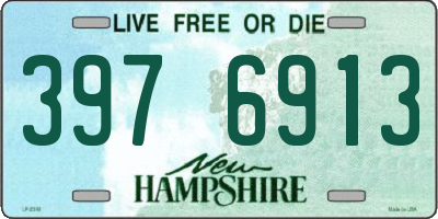 NH license plate 3976913