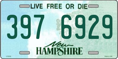 NH license plate 3976929