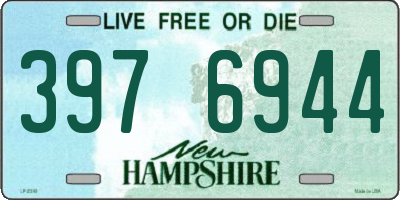 NH license plate 3976944
