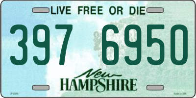 NH license plate 3976950