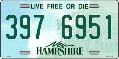 NH license plate 3976951