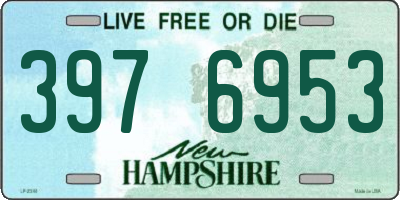 NH license plate 3976953