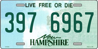 NH license plate 3976967