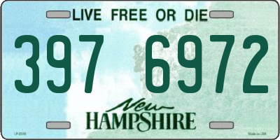 NH license plate 3976972
