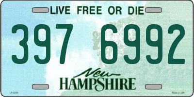 NH license plate 3976992