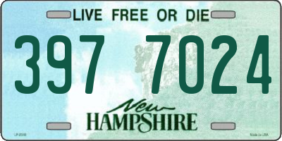NH license plate 3977024