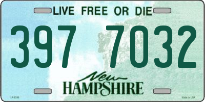NH license plate 3977032