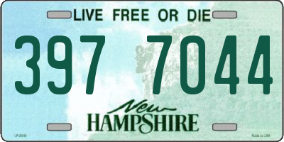 NH license plate 3977044