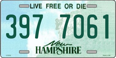 NH license plate 3977061