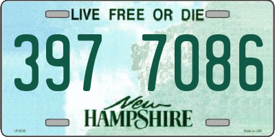 NH license plate 3977086
