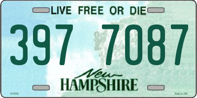 NH license plate 3977087