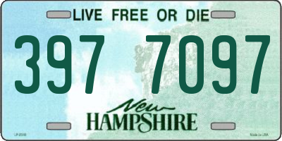 NH license plate 3977097