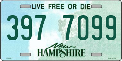 NH license plate 3977099