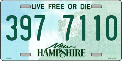 NH license plate 3977110