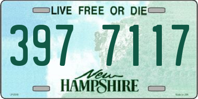 NH license plate 3977117