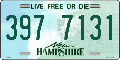 NH license plate 3977131