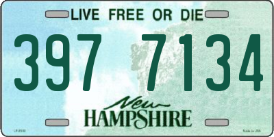NH license plate 3977134