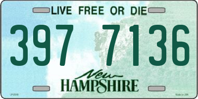 NH license plate 3977136