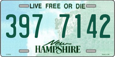 NH license plate 3977142