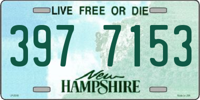 NH license plate 3977153
