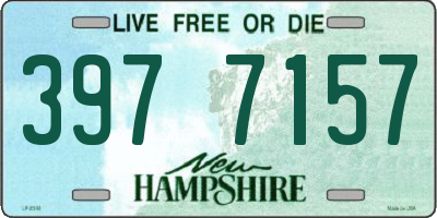 NH license plate 3977157