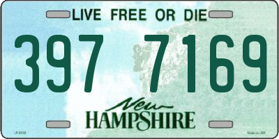 NH license plate 3977169