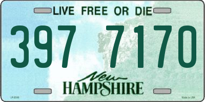 NH license plate 3977170