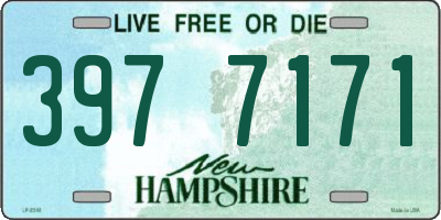 NH license plate 3977171