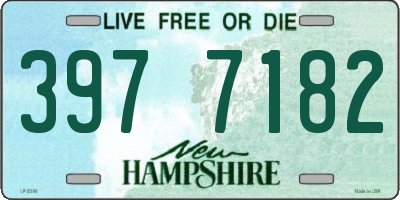 NH license plate 3977182