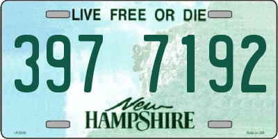 NH license plate 3977192