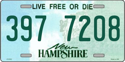 NH license plate 3977208