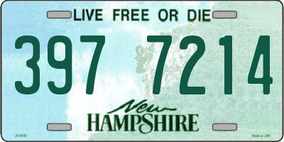NH license plate 3977214