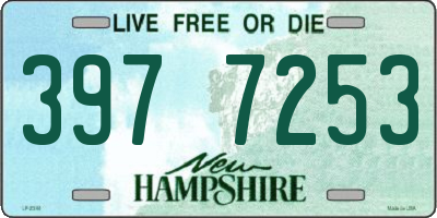 NH license plate 3977253