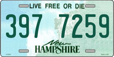 NH license plate 3977259