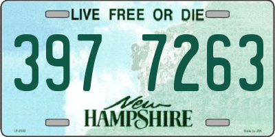 NH license plate 3977263