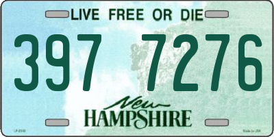 NH license plate 3977276