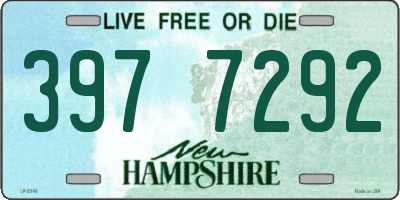NH license plate 3977292