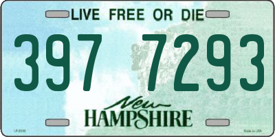 NH license plate 3977293