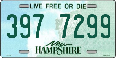 NH license plate 3977299